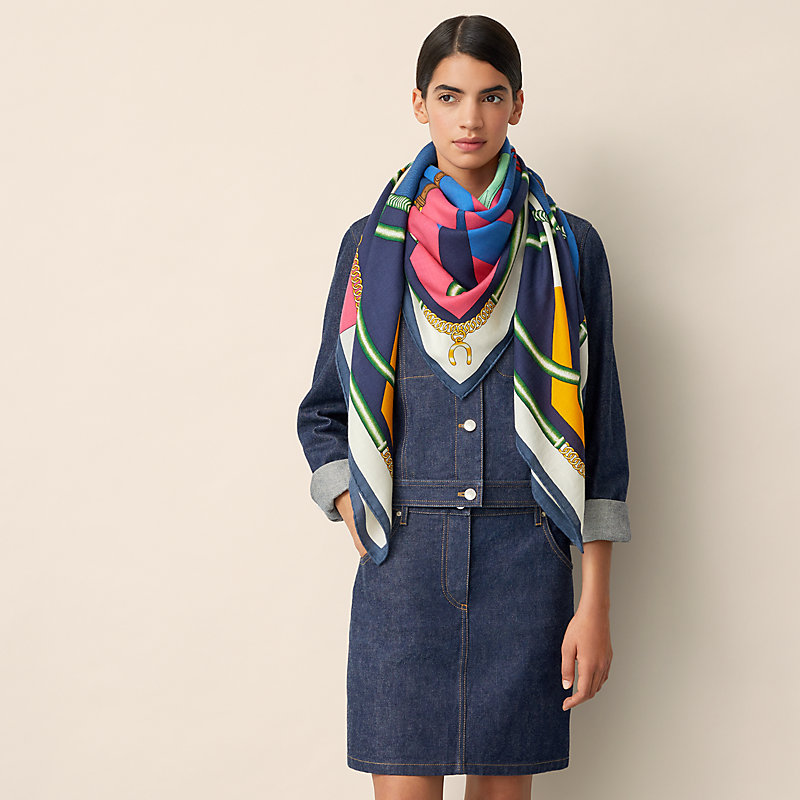 エルメス ストール 140 カシシル parcours sans flute エルメス ストール 140 カシシル parcours sans flute - メルカリ